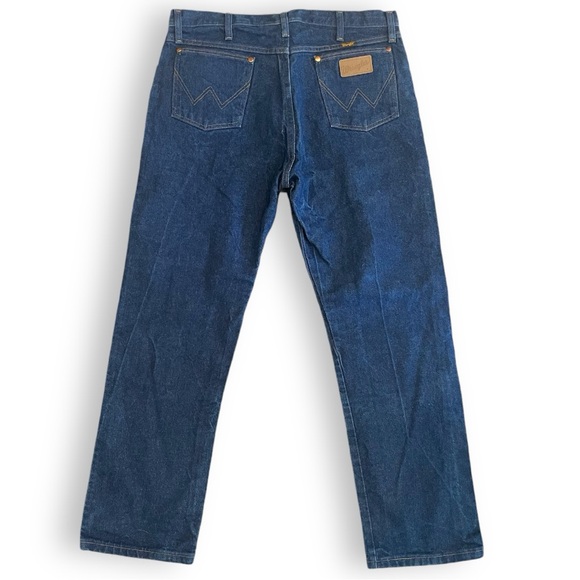 Wrangler Jeans Mens 36x30 13MWZ Cowboy Cut Denim Blue ProRodeo - Picture 4 of 8